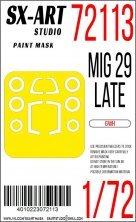 1/72 Paint mask MiG-29 late