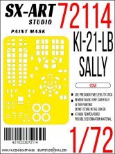 1/72 Paint mask Ki-21-lb Sally