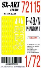 1/72 Paint mask F-4B/N Phantom II