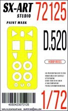 1/72 Paint mask D.520