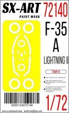 1/72 Paint mask F-35A for Tamiya