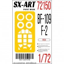 1/72 Paint mask Messerschmitt Bf-109 F-2 for Zvezda