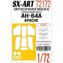 1/72 AH-64A Apache Painting mask for Academy