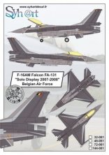 1/32 F-16AM Falcon FA-131 "Solo Display 2007-2008" Belgian AF