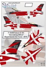1/48 General-Dynamics F-16AM Falcon E-191 Dannebrog 800 ar Royal