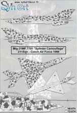 1/72 Scale Mikoyan MiG-21MF 7701 Czech "Splinter Camouflage"