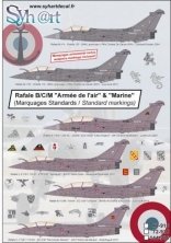 1/72 Dassault Rafale B/C/M standards marks "Arme de l'Air & M