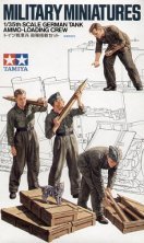 Tamiya Figurines Servants de Canon Char Allemand 1/35