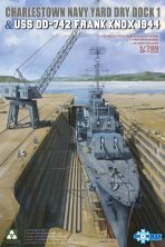 1/700 Charlestown Navy Yard Dry Dock 1 & Uss Frank Knox DD-742 1
