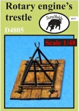 1/48 Rotary engine's trestle (resin set)