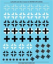 1/48 Luftwaffe Late War Cross set for Bf109 and Fw190