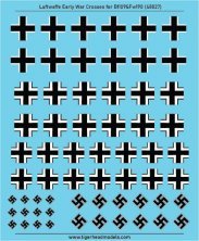 1/48 Luftwaffe Early War Cross set for Bf109 and Fw190