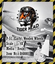 1/48 North-American P-51 early Wooden Wheels Cast resin