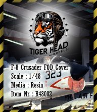 1/48 Vought F-8E Crusader Fod Cover Cast resin for Hasegawa