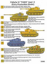 Techmod Tiger Ausf.E Early Production Decals 1/35