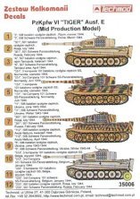 Techmod Tiger I Ausf.E Mid Production Decals 1/35