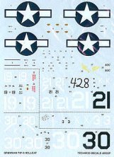 Techmod F6F-3 Hellcat Decals 1/48