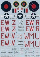 1/48 Bristol Beaufighter Mk.VIF (5) EL154 EW-Z, X8005 EW-R