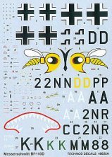 Techmod Bf-110D Decals 1/48 Norway 1941