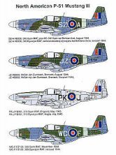 Techmod P-51B Mustang III Decals 1/48