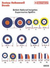Techmod D�calcomanies RAF Insignia Spitfire 1/48