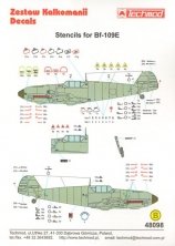 1/48 Bf-109E Stencils
