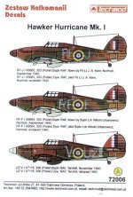 Techmod Decalcomanie Hawker Hurricane Mk.I 1/72
