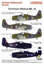 Techmod Decalcomanie Wildcat Mk.VI FAA 1/72
