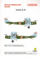 Techmod Decalcomanie Gotha G.IV 1/72 Polonia 1921
