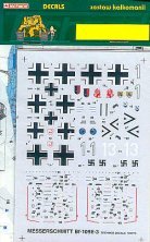 Techmod Decalcomanie Bf-109E-3 1/72 5 opzioni