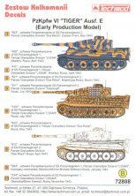 1/72 Pz.Kpfw.VI Tiger Ausf.E Early Production Model 10 different