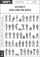 1/350 US Navy Chilling On DECK. 74 Figures