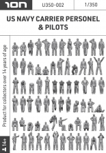 1/350 US Navy Carrier Personel & Pilots