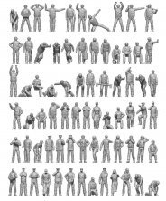 1/350 Modern US Navy Carrier personel & pilots