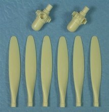 1/48 Hamilton Standard 11' 7" dia. 3-Blade Props & Spinners