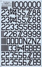 1/48 36 inch numbers for RAF, RN, RAAF, Rcaf and RNZAF, Black
