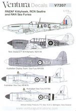 Ventura Décalcomanies Avions 1/72 P-40 Seafire Sea Fury Ventura Décalcomanies Avions 1/72 P-40 Seafire Sea Fury