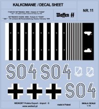 1/16 TIGER I S04 101st SS, Russia, Febr. 1944 decal