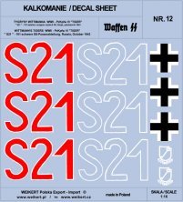 1/16 TIGER I S21 101st SS, Russia, October 1943 decal