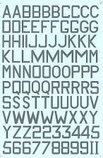 1/48 Medium Sea Grey RAF 18" & 24" Code Letters & Numbers