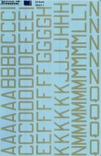 1/32 RAF Code Letters and Numbers 24" Sky Double sheet
