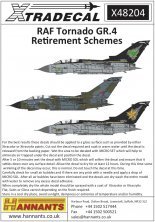 1/48 RAF Panavia Tornado GR.4 Retirement Schemes