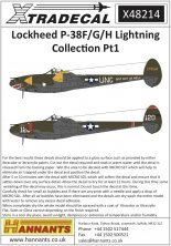 1/48 Lockheed P-38F/G/H Lightning