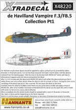 1/48 De Havilland Vampire F.3/FB.5 Collection Pt1