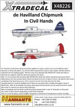 1/48 De Havilland Chipmunk In Civil Hands