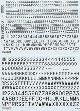 1/72 RAF Post War Serial Letters and Numbers, Black. 16", 18 ",