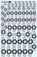 1/72 US National Insignia. Stars and Bars with optional red bar