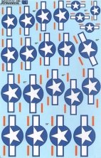 1/72 US National Insignia. Stars and Bars with optional red bar.