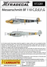 1/72 Messerschmitt Bf-110C/Bf-110D/Bf-110E/Bf-110F/Bf-110G