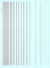 Xtradecal Bandes Parall�les Argent 9 Largeurs